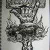 (Custom Zombies) pen on paper by JvS